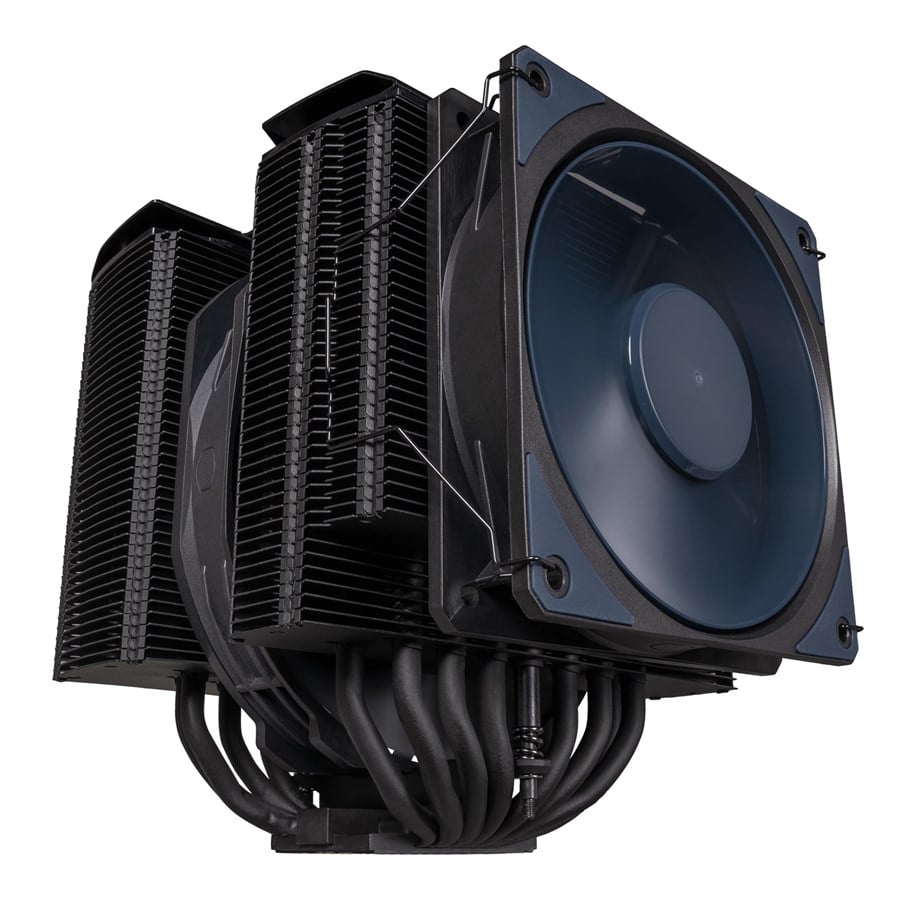 Cooler Master MasterAir MA824 Stealth - dual-tower i sort finish