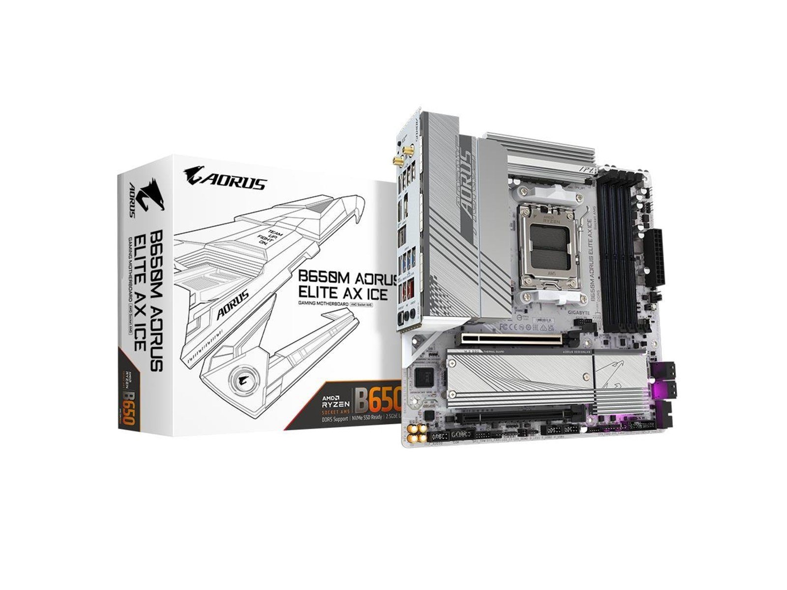GIGABYTE B650M AORUS ELITE AX ICE